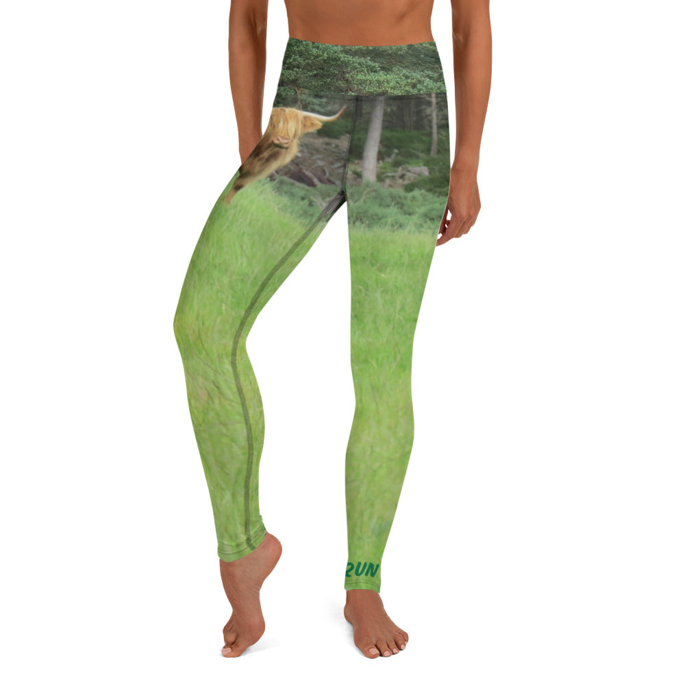 Green Camo Yoga Leggings