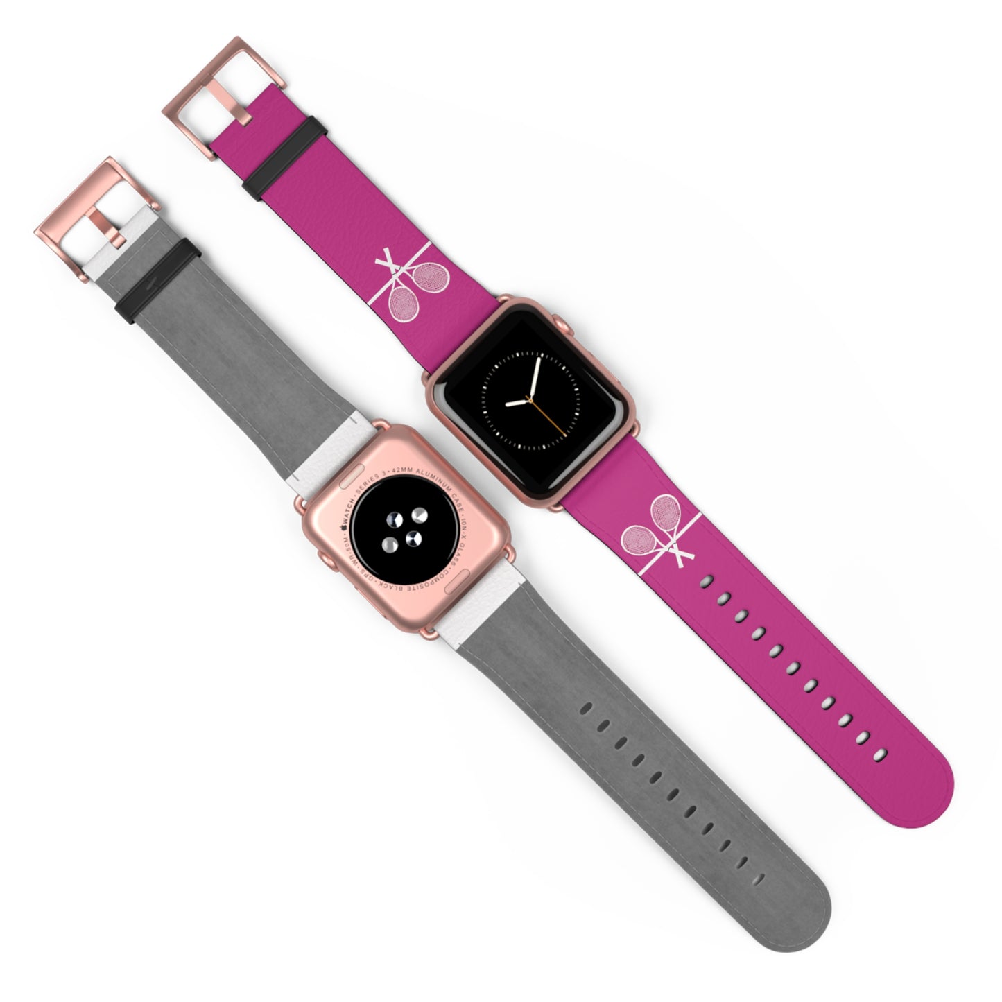 Tennis Apple Watch Band - Dk Pink - 42-45 mm (AWB-T-DPIWR-42)