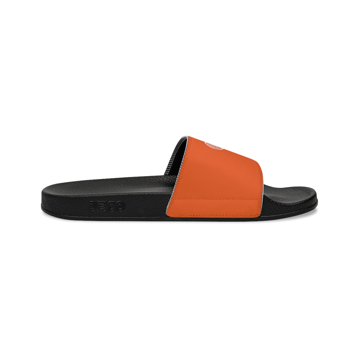 Tennis Racket Women's Slide Sandals - Orange (WS-T-OWR)