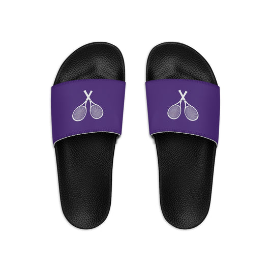 Tennis Racket Women's Slide Sandals - Purple (WS-T-PWR)
