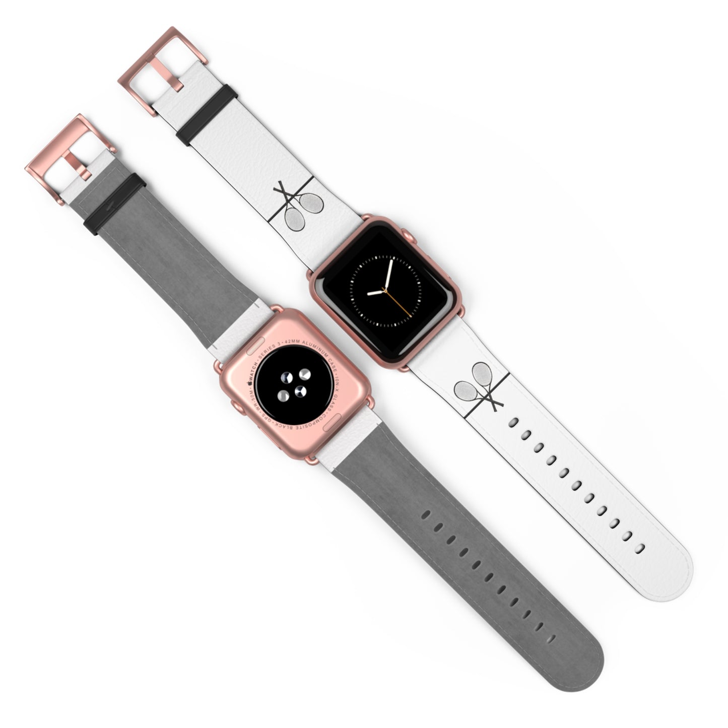 Tennis Apple Watch Band - White - 42-45 mm (AWB-T-WBR-42)