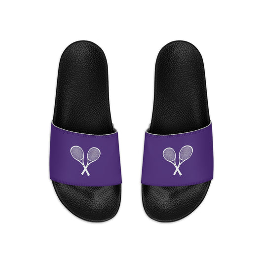 Tennis Racket Women's Slide Sandals - Purple (WS-T-PWR)