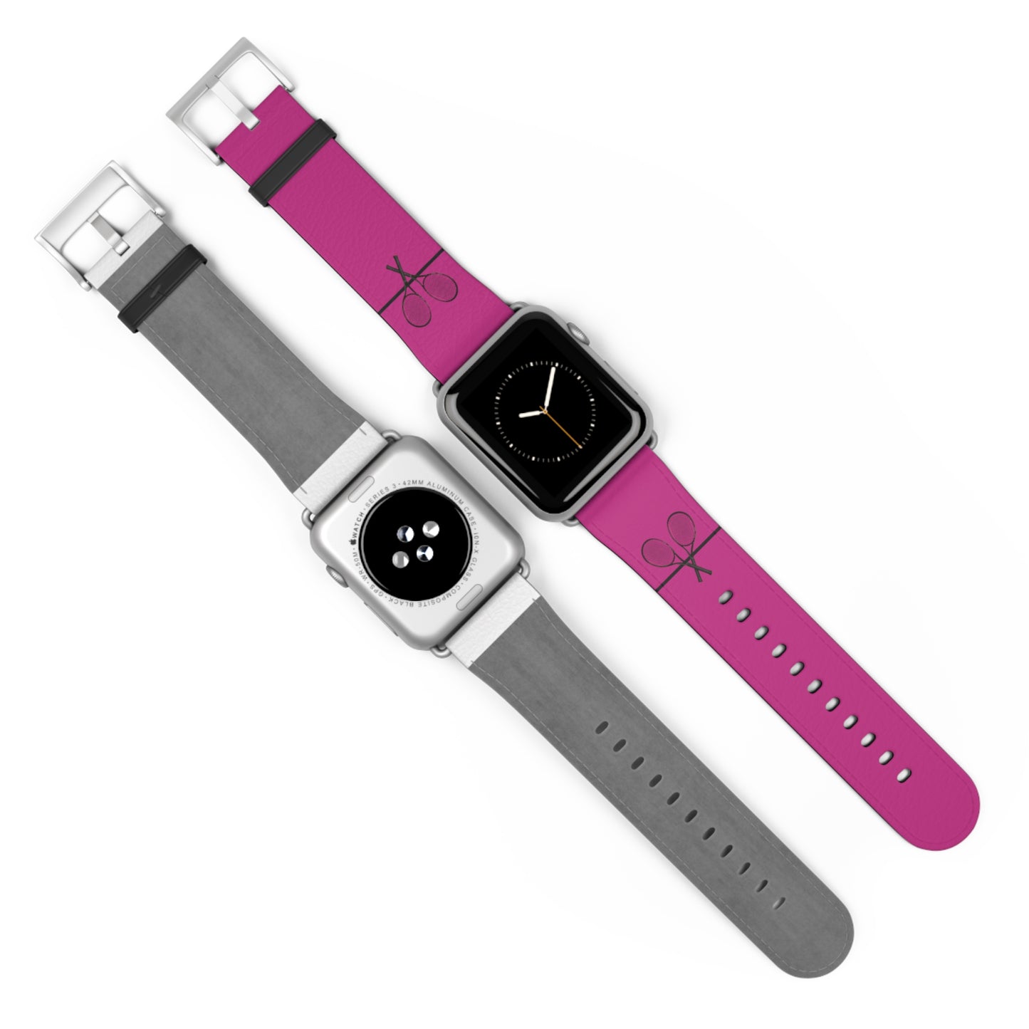 Tennis Apple Watch Band - Dk Pink - 42-45 mm (AWB-T-DPIBR-42)