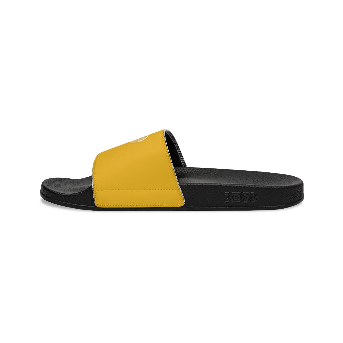 Tennis Racket Women's Slide Sandals - Yellow (WS-T-YWR)