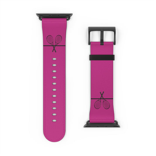 Tennis Apple Watch Band - Dk Pink - 42-45 mm (AWB-T-DPIBR-42)