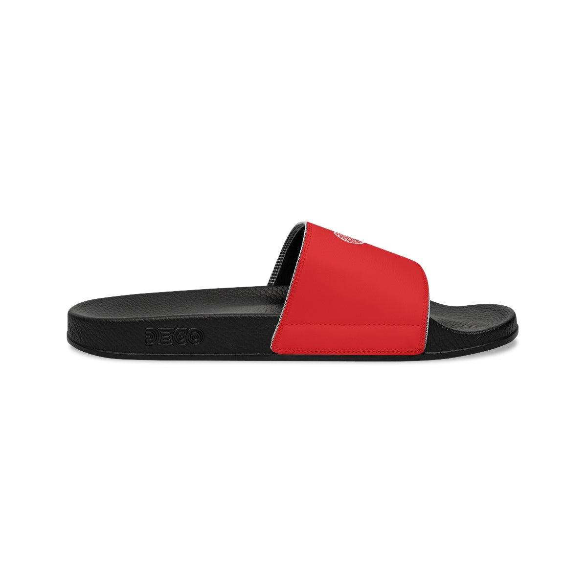 Tennis Racket Women's Slide Sandals - Red (WS-T-RWR)