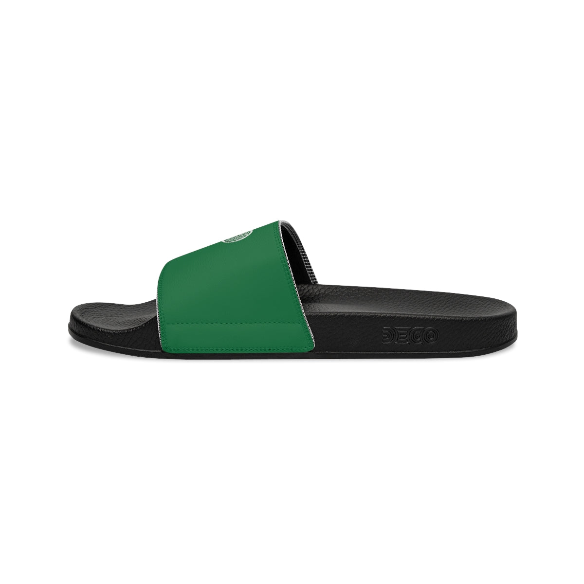 Tennis Racket Women's Slide Sandals - Green (WS-T-DGWR)