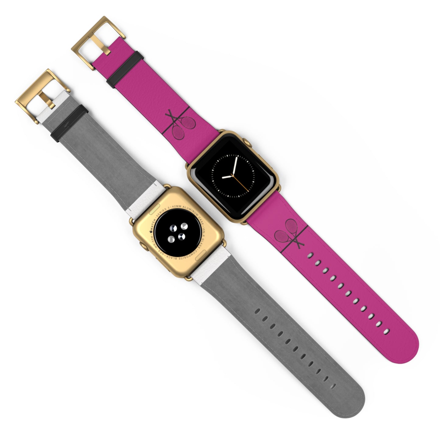 Tennis Apple Watch Band - Dk Pink - 42-45 mm (AWB-T-DPIBR-42)