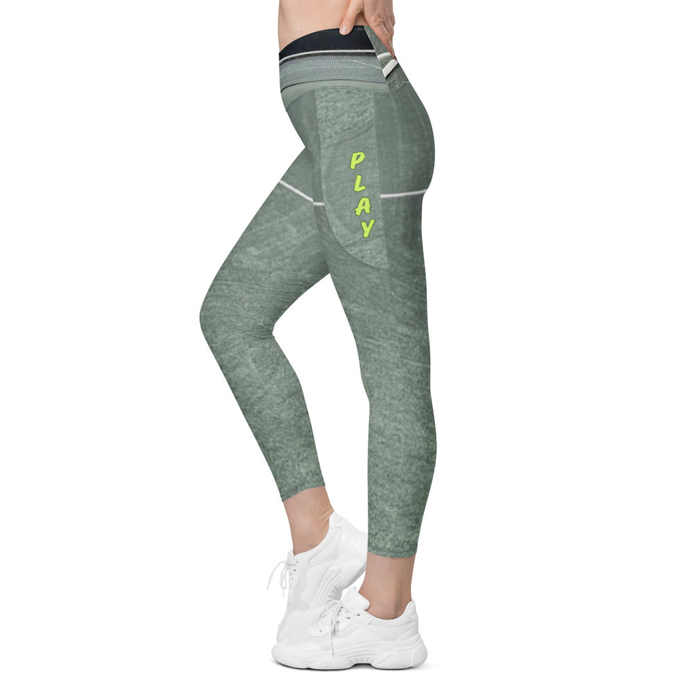 Tennis Crossover leggings with play pockets