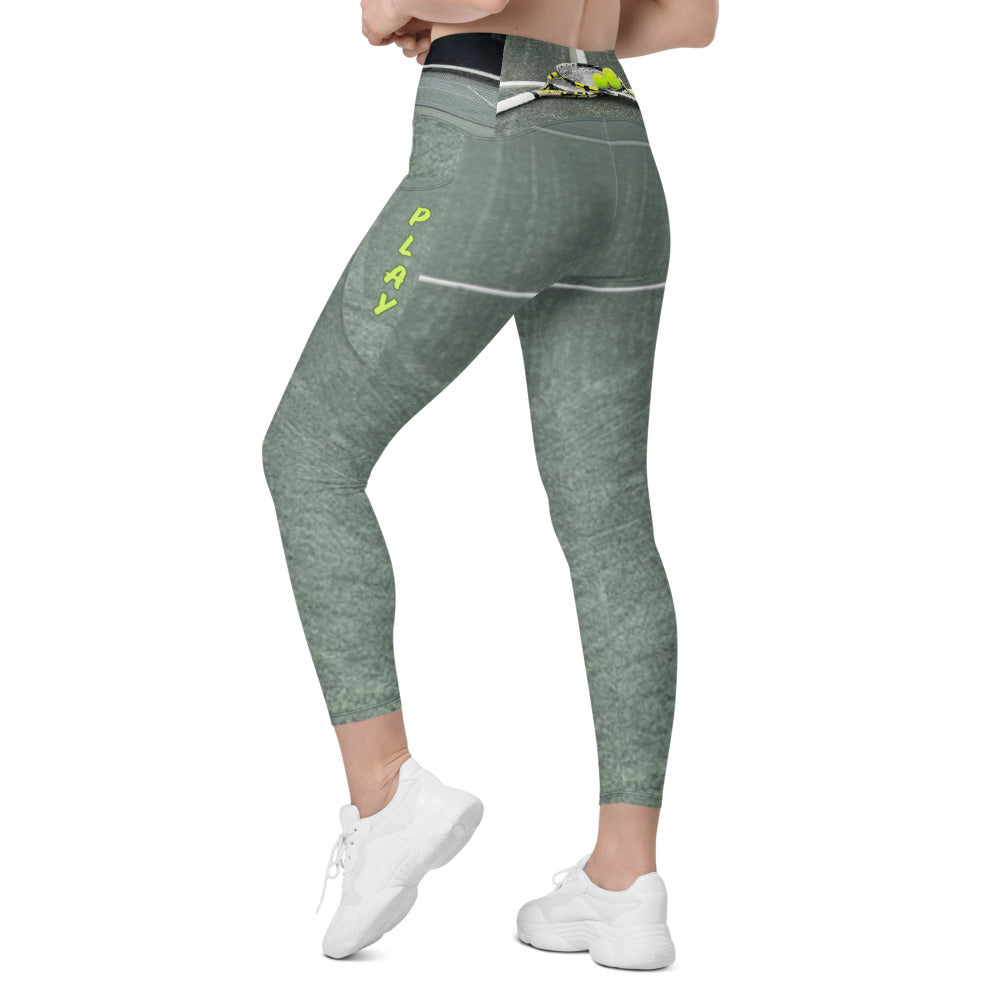 Tennis Crossover leggings with play pockets