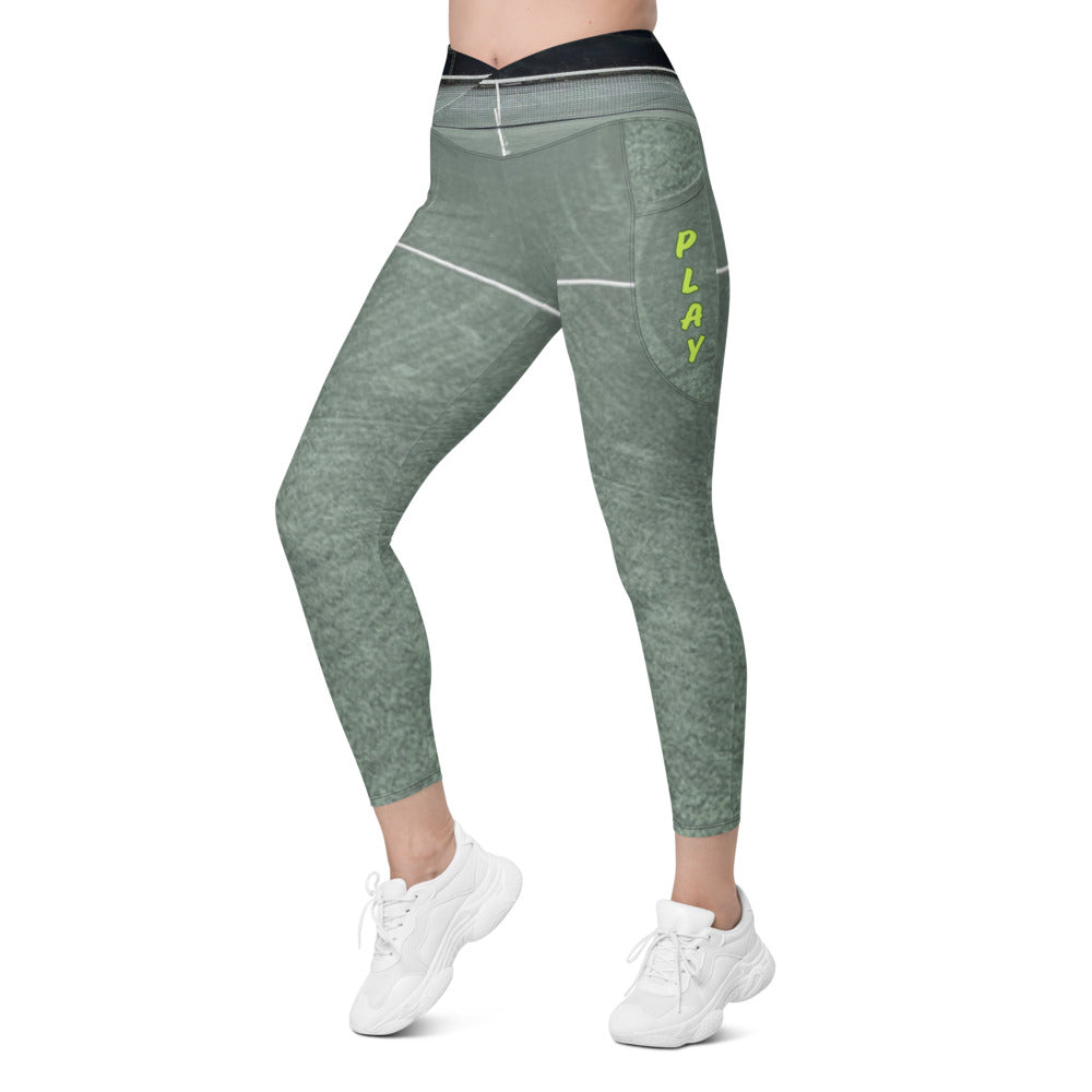 Tennis Crossover leggings with play pockets