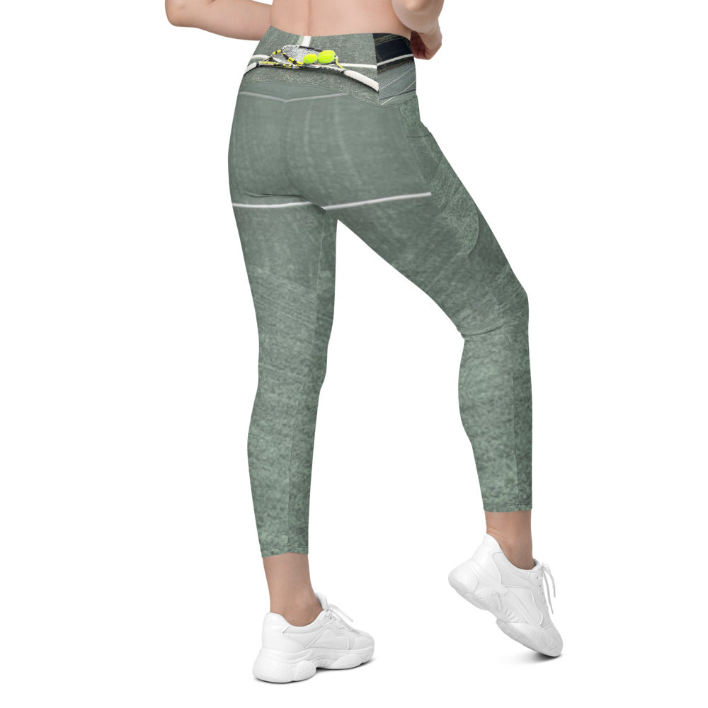 Tennis Crossover leggings with play pockets