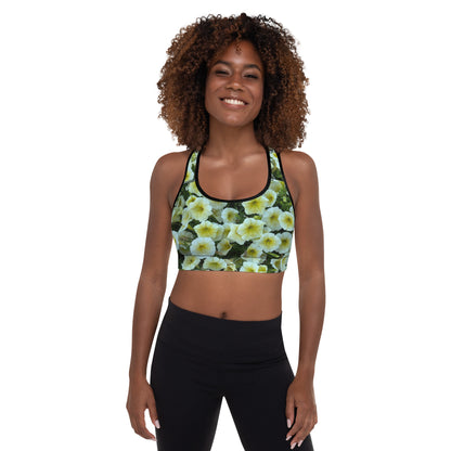 Victoria Flowers Sports Bra