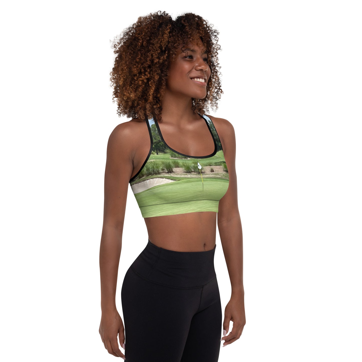 Golf Course Sports Bra - Black Trim