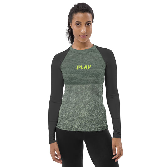 Tennis Play w/Balls Women's Rash Guard