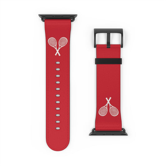 Tennis Apple Watch Band - Dk Red - 42-45 mm (AWB-T-DRWR-42)