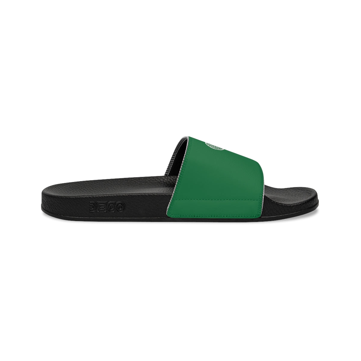 Tennis Racket Women's Slide Sandals - Green (WS-T-DGWR)