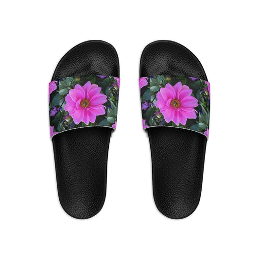 Victoria Pink Flower Women's Slide Sandals